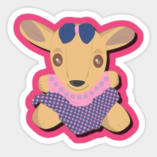 The Puppies of the Magic Forest - Giulia la Cerbiattina Sticker